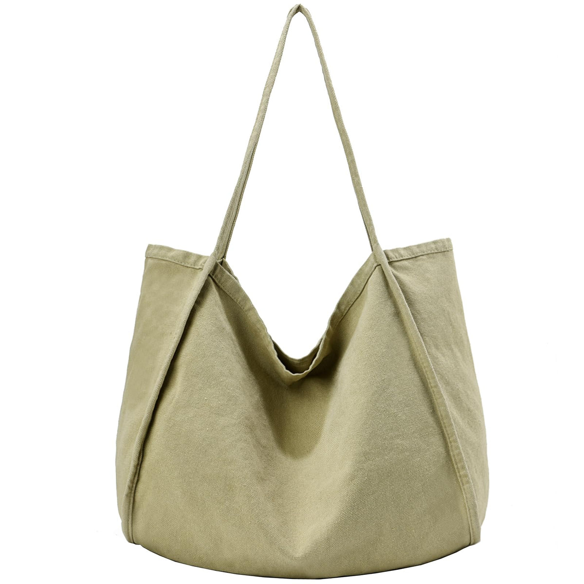 ALUDAPIJU Casual Canvas Tote Bag for Women Large Slouchy Hobo Shoulder Bag for Work Travel Tote Purse Handbags Message Bags