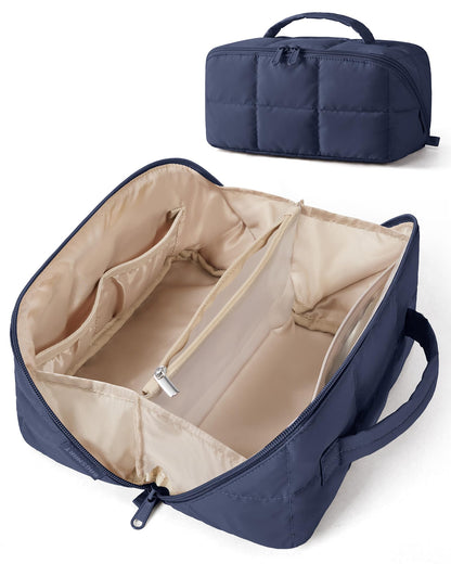 BAGSMART Travel Makeup Bag, Large Capacity Cosmetic Organizer for Women
