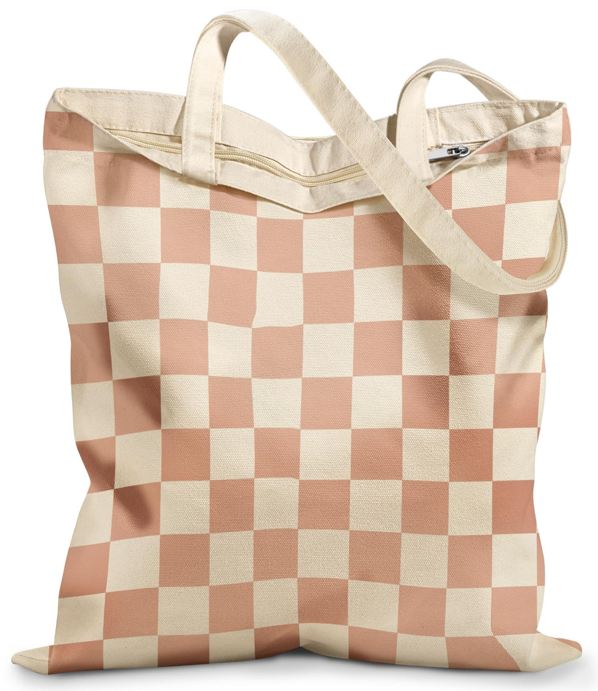 Miss Adola Canvas Tote Bag with Zipper for Women