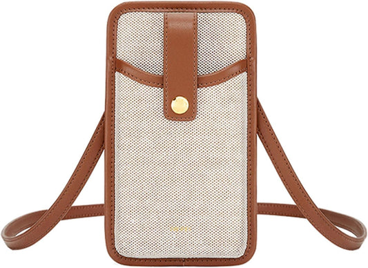 JW PEI Aylin Canvas & Quinn Vegan Leather Cell Phone Crossbody Bag