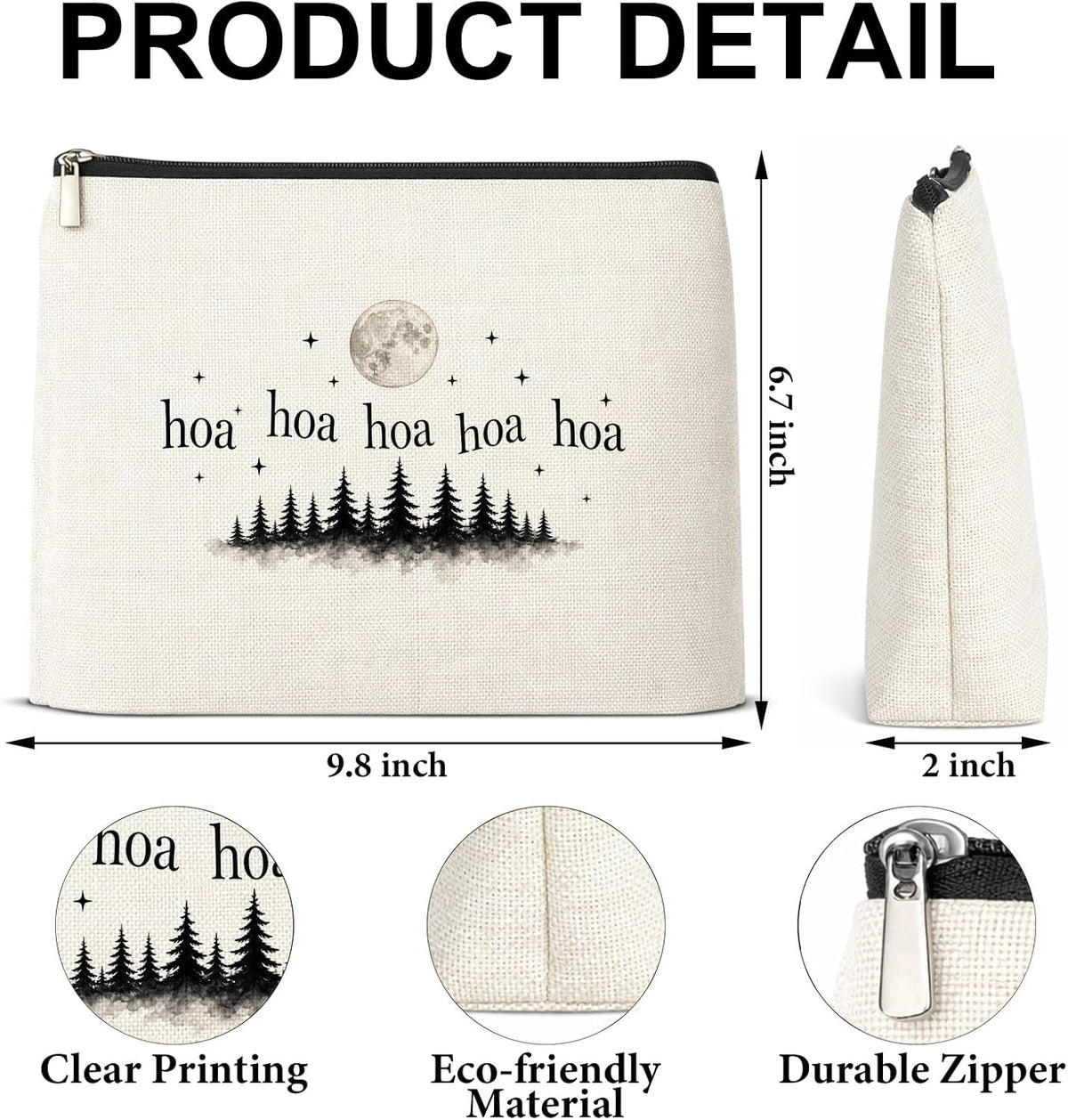 Funny Movie Lover Makeup Bag, Fantasy Novel Merch Reading Gifts