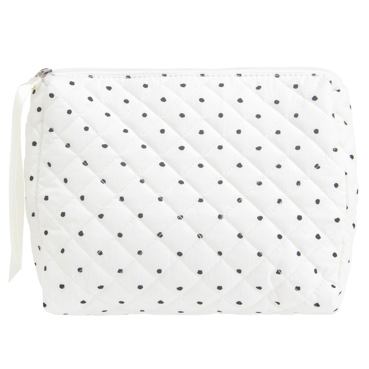 Quilted Makeup Bag for Women, Travel Cosmetic&Toiletry Bag,Gauze Heart
