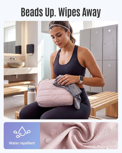 LIGHT FLIGHT Travel Toiletry Bag - Hanging Makeup Organizer for Women & Men