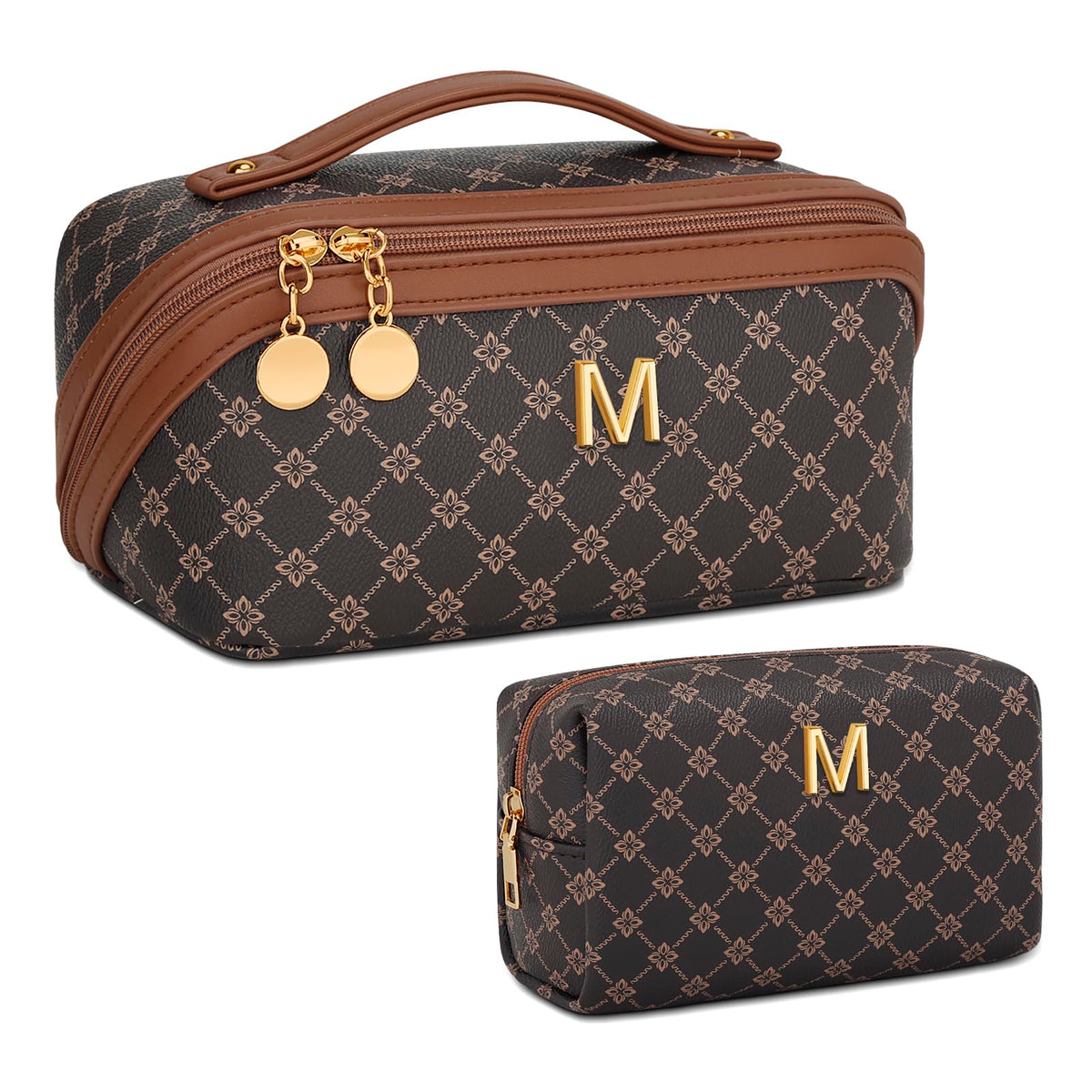 Initial Makeup Bag Personalized Gift for Women Teen Girls