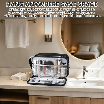 Travel Toiletry Bag, Waterproof Hanging Dopp Kit, Organizer for Men & Women