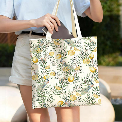 Fruit Canvas Tote Bag, Reusable Cute Shoulder Bag for Shopping Travel