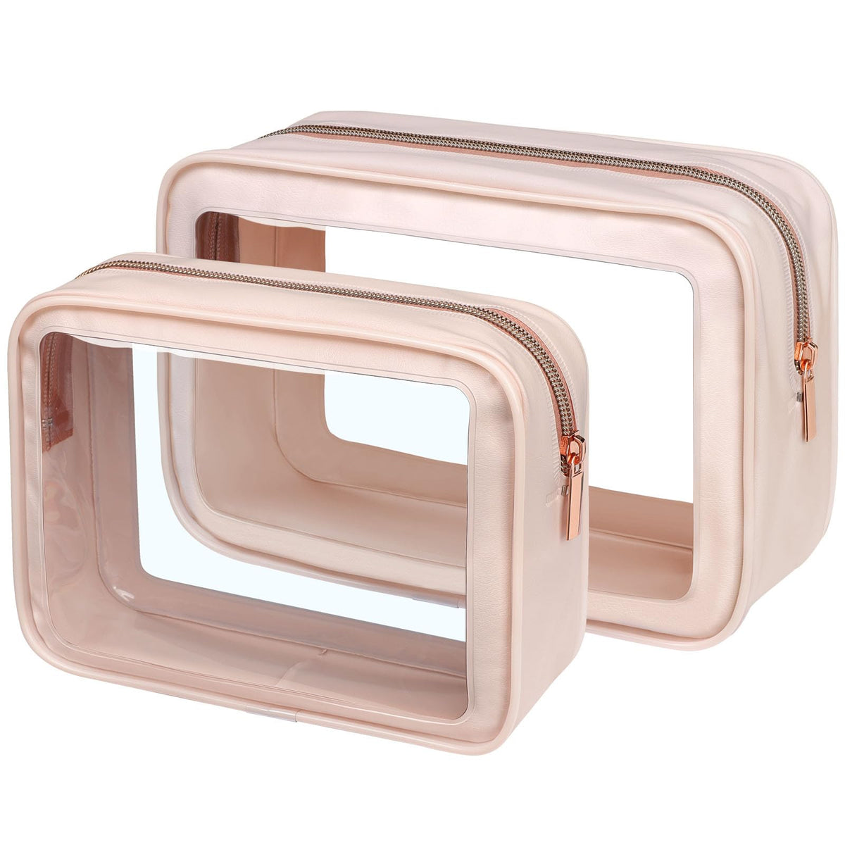 PACKISM Clear Makeup Bag Foldable - TSA Approved Toiletry Bag for Travel