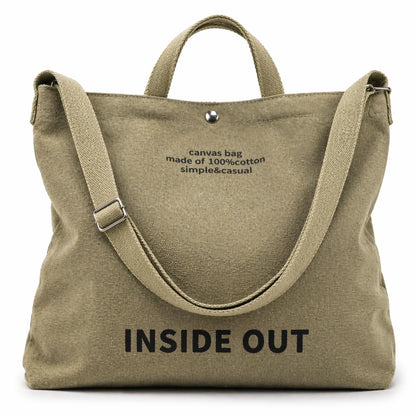 Tote Bag for Women, 16oz Canvas Crossbody, Adjustable Strap
