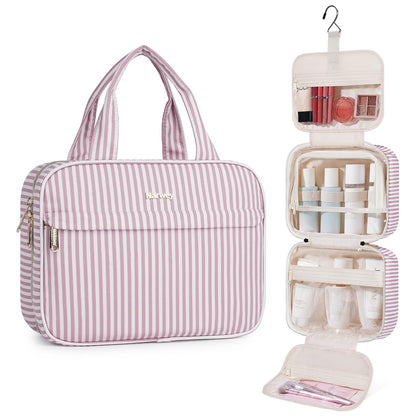 Narwey Hanging Travel Toiletry Bag for Women, Cosmetic Makeup Bag Organizer