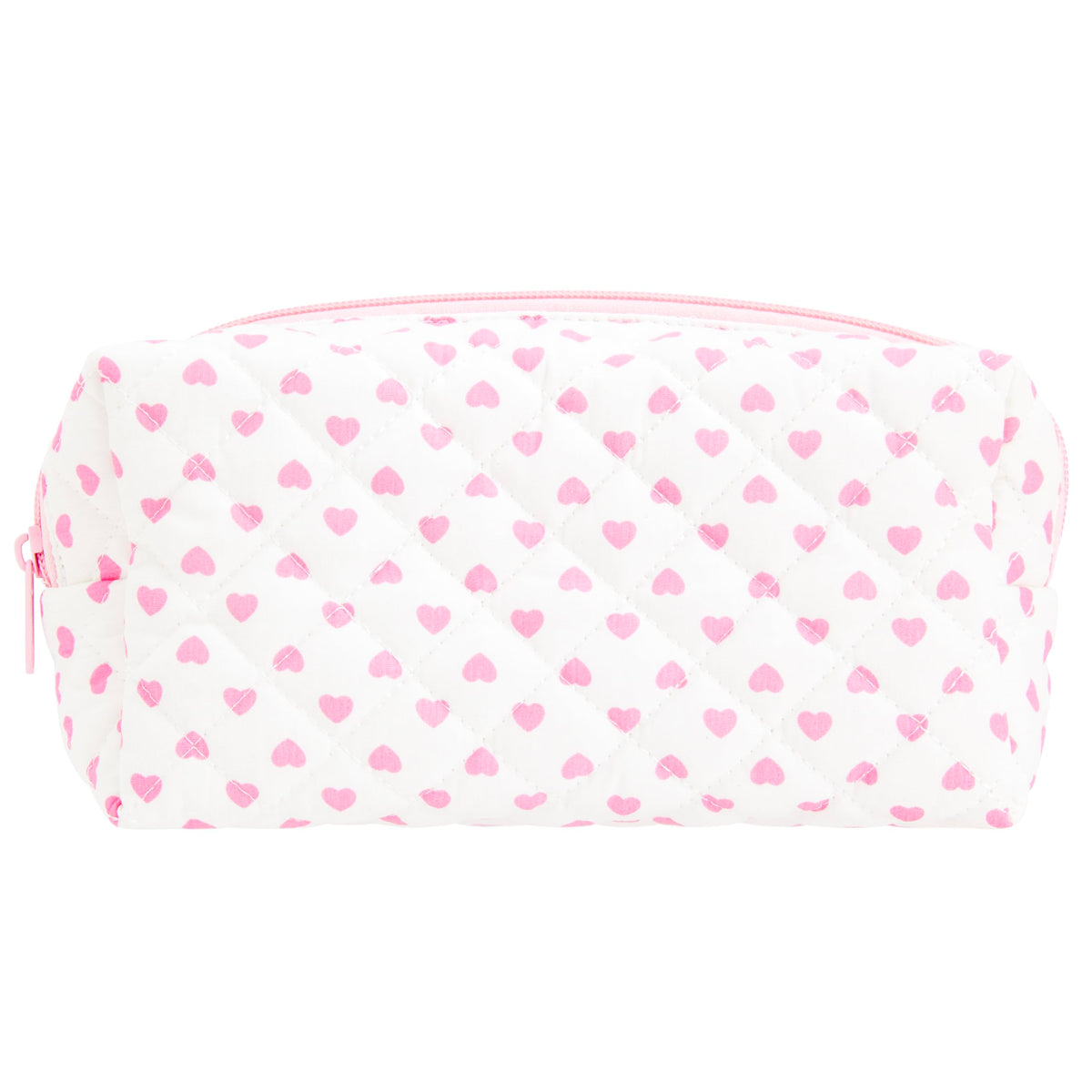 PAZIMIIK Small Quilted Makeup Bag,Zipper Cosmetic Pouch,Grey Floral