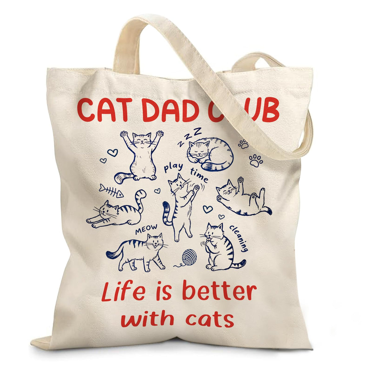 Aesthetic Canvas Tote Bag for Women - with Magnetic Snap Closure & Zipper Inner Pocket Reusable Bag for Shopping