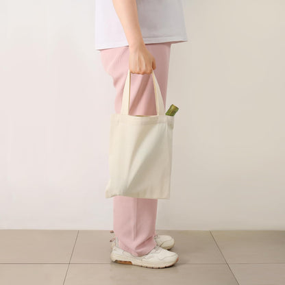 Phicorn Small Cotton Canvas Tote Bags, 9 x 11 in, 8 oz Blank