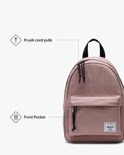 Herschel Classic Backpack, Ash Rose, Mod Mini - 6.5L