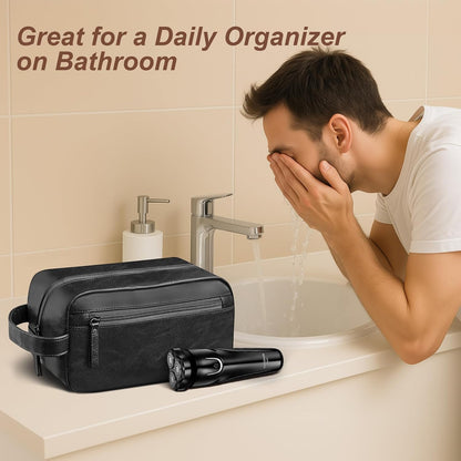 Travel Toiletry Bag for Men and Women, Black