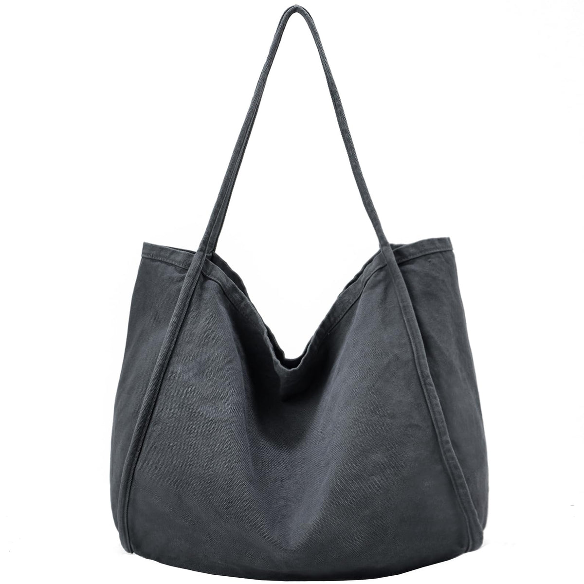 ALUDAPIJU Casual Canvas Tote Bag for Women Large Slouchy Hobo Shoulder Bag for Work Travel Tote Purse Handbags Message Bags