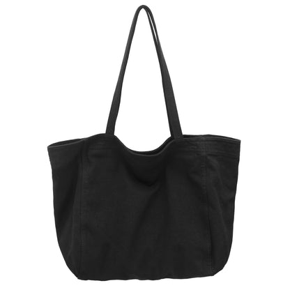 Cotton Tote Handbag Women Canvas Crossbody Beach Bag Hobo Shoulder Tote Bag with 3 External Pocket,Zipper Closure