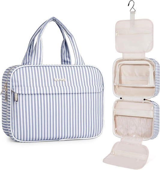 Narwey Hanging Travel Toiletry Bag for Women, Cosmetic Makeup Bag Organizer