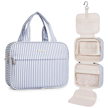 Narwey Hanging Travel Toiletry Bag for Women, Cosmetic Makeup Bag Organizer