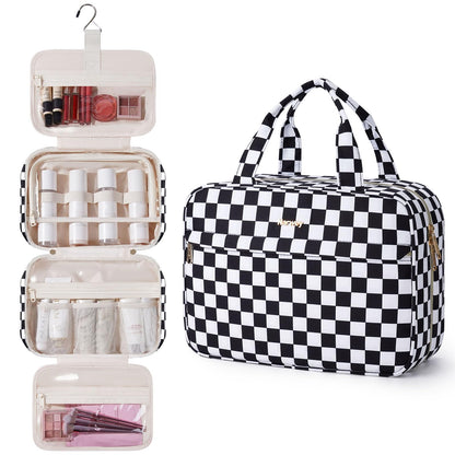Narwey Hanging Travel Toiletry Bag for Women, Cosmetic Makeup Bag Organizer