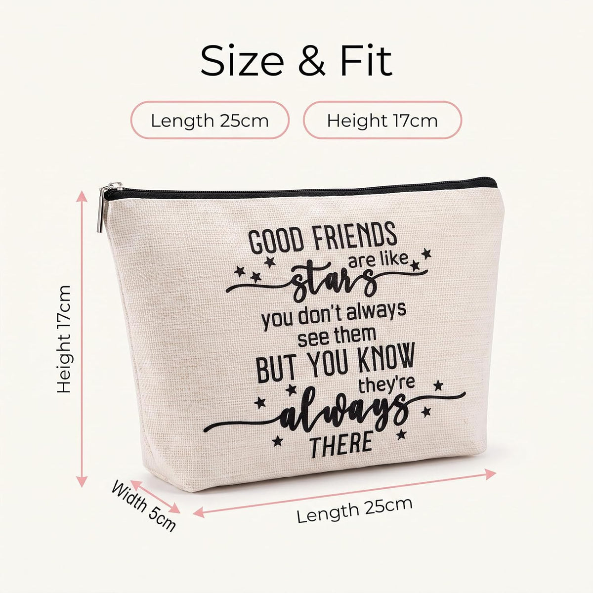 Best Friendship Gifts for Women, Friend Birthday Gifts for Women Makeup Bag