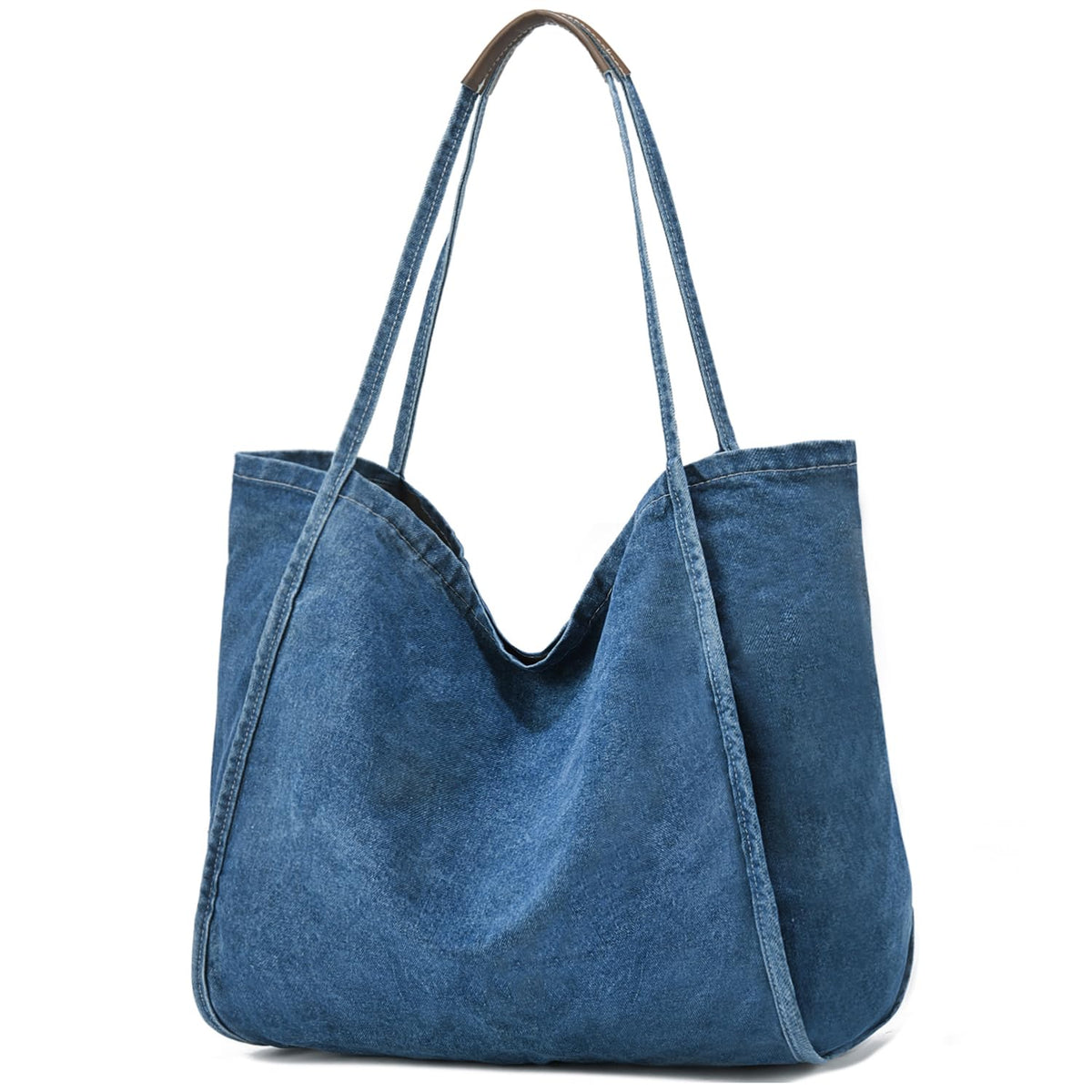ALUDAPIJU Casual Canvas Tote Bag for Women Large Slouchy Hobo Shoulder Bag for Work Travel Tote Purse Handbags Message Bags