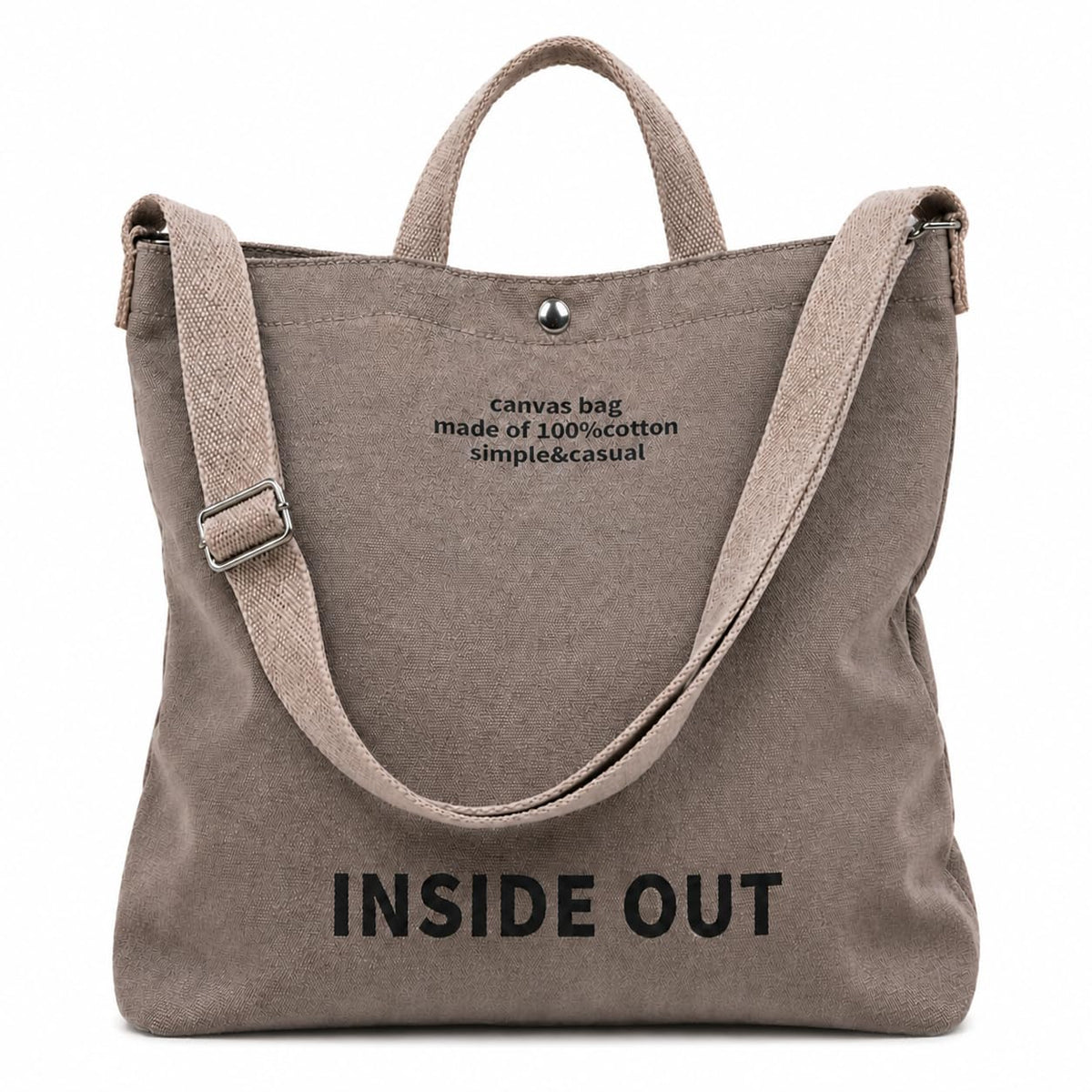 Tote Bag for Women, 16oz Canvas Crossbody, Adjustable Strap