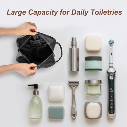 Travel Toiletry Bag for Men and Women, Black