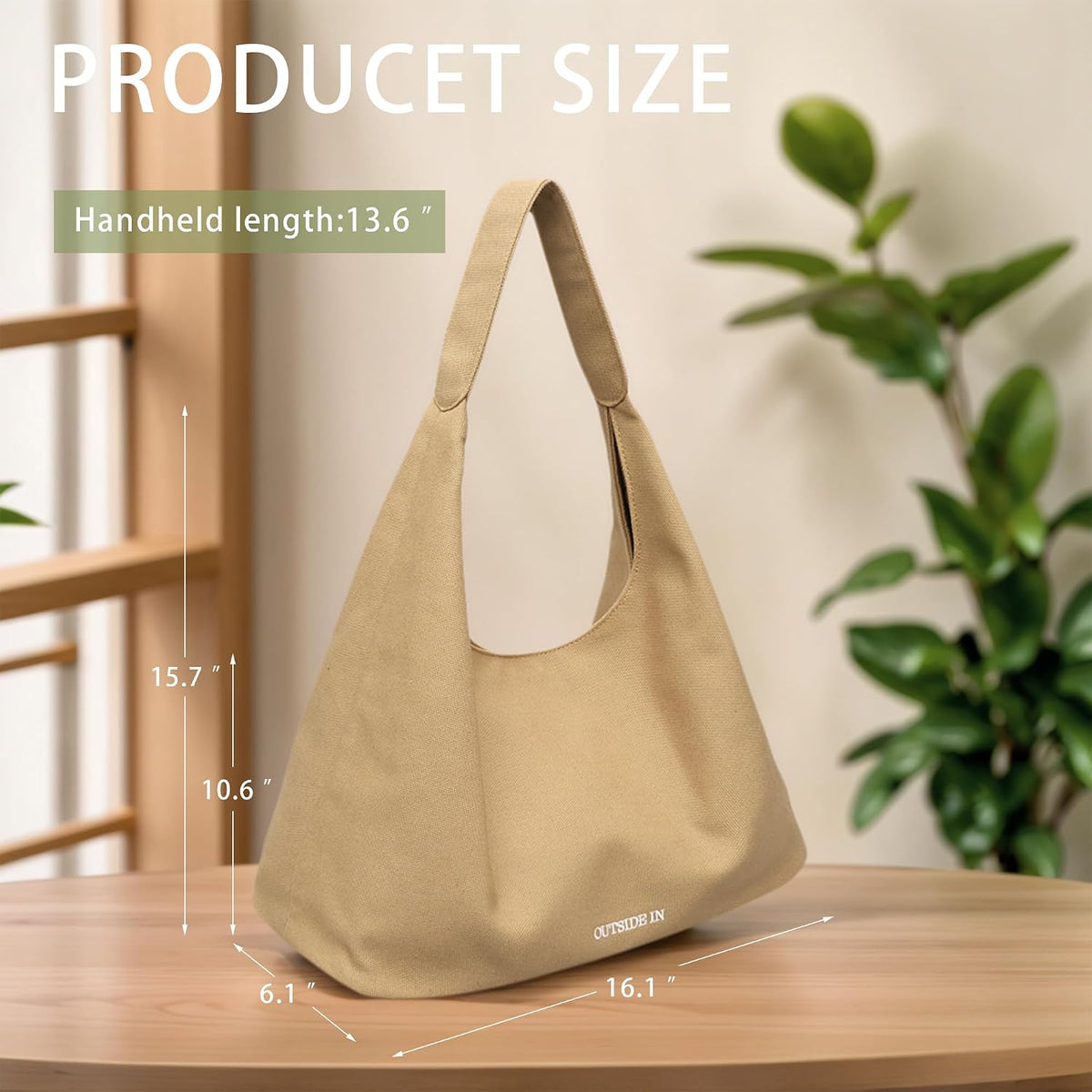 Canvas Tote Bag For Women Large Everything Bag with Pockets and Laptop Sleeve Utility Work Tote