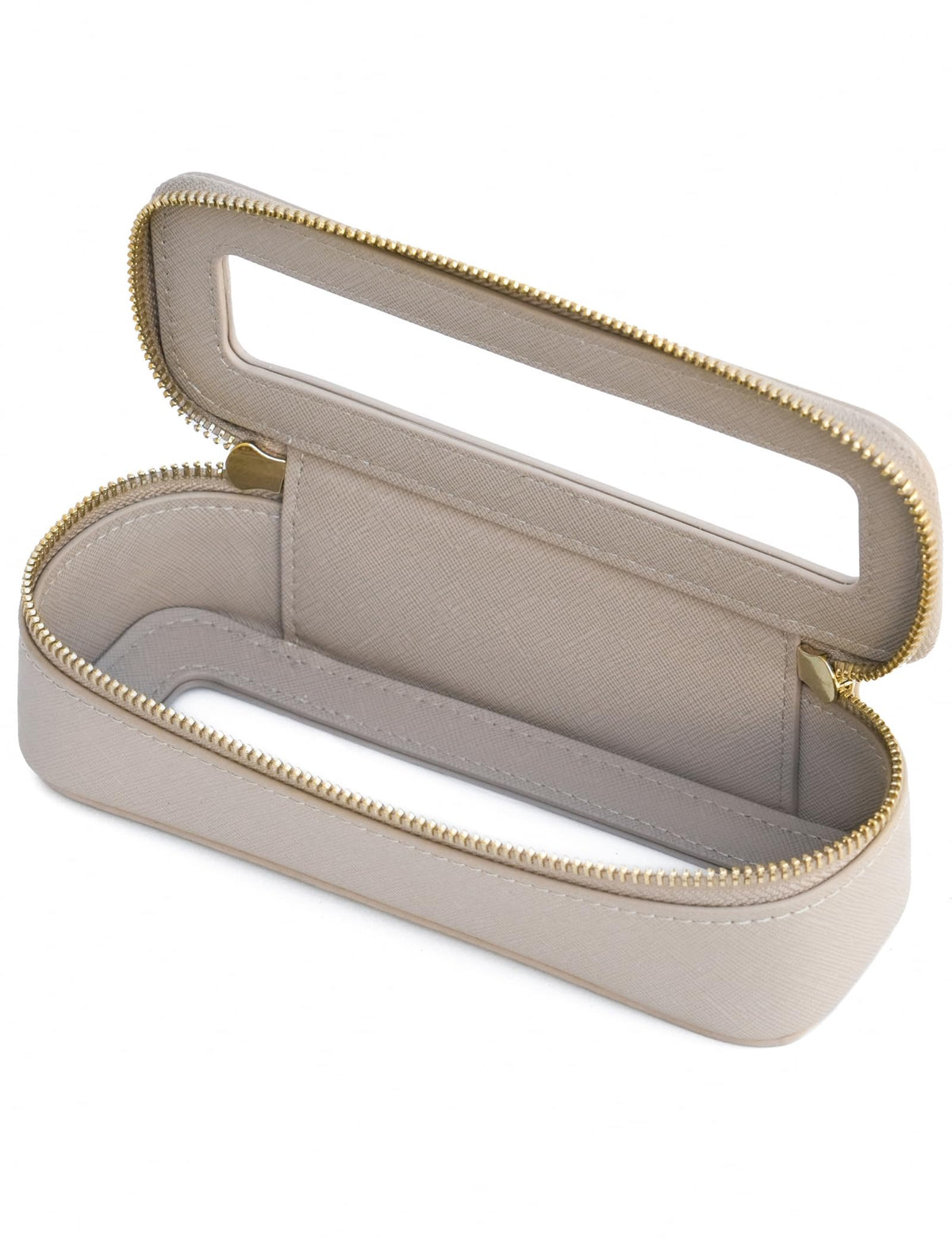 Popvibe Clear Makeup Case White Toiletry Bag Travel Large Clear Cosmetic Bag with Zipper, Big Make Up Bag Organizer Women Traveling TSA Approved Transparent Bag Car for Essentials