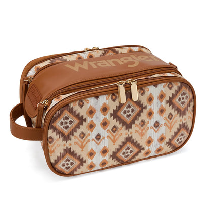 Wrangler Large Makeup Bag Travel Toiletry Bag Portable Cosmetic Bag
