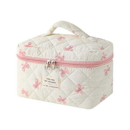 uekeboag Large Travel Quilted Makeup Bag for Women