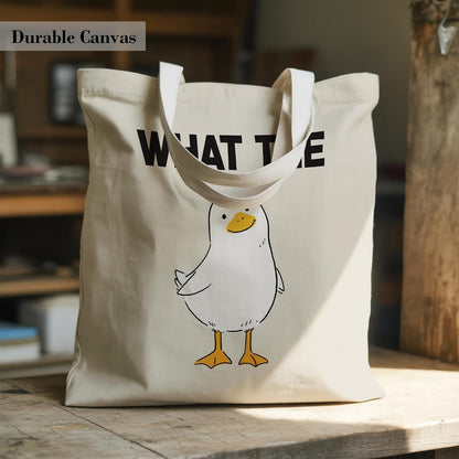 Canvas Tote Bag Aesthetic for Women, Humor Reusable Canvas Shoulder Bag for Shopping Daily Use