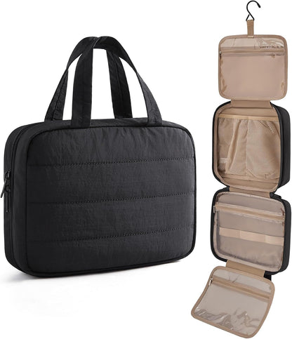 LIGHT FLIGHT Travel Toiletry Bag - Hanging Makeup Organizer for Women & Men