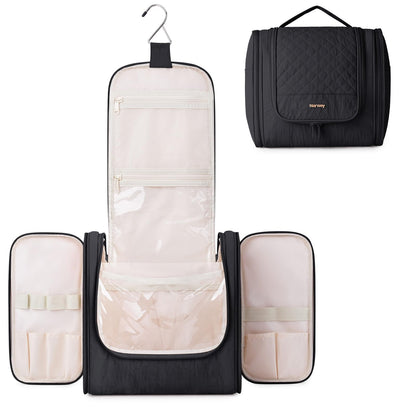 Narwey Hanging Travel Toiletry Bag for Women, Makeup Cosmetic Bag