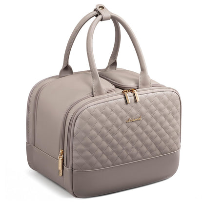 LOVEVOOK Large Makeup Bag for women, Leather Travel Toiletry Bag