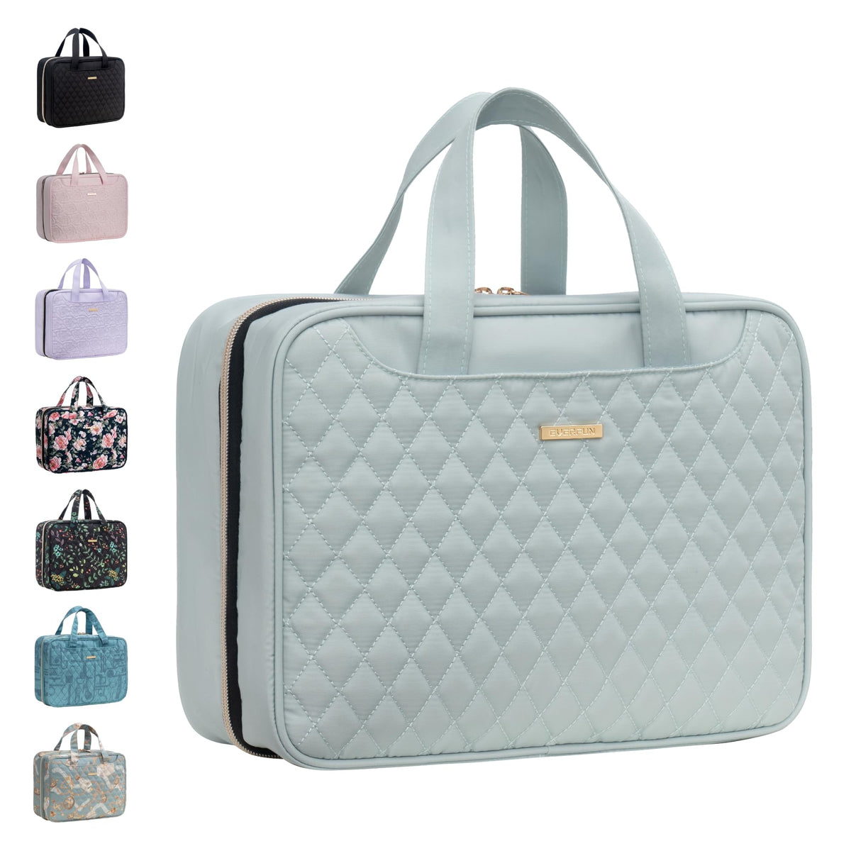 Everfun Hanging Travel Toiletry Bag Women, Leakproof Wet Dry Compartments