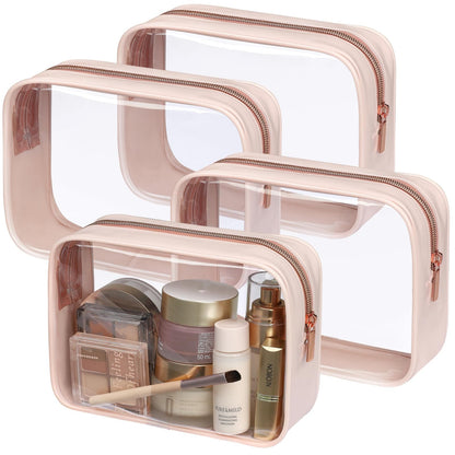 PACKISM Clear Makeup Bag Foldable - TSA Approved Toiletry Bag for Travel