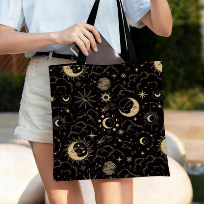Funny Canvas Tote Bag, Reusable Shoulder Bag for Shopping Library Travel