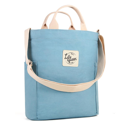 Lily queen Women Canvas Tote Handbags Casual Shoulder Work Bag Crossbody