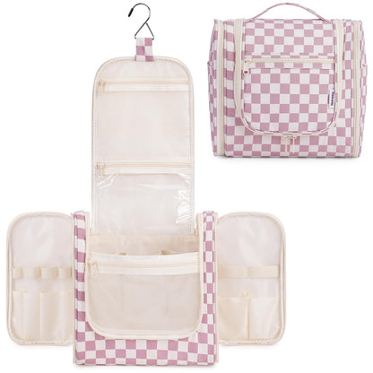 Narwey Hanging Travel Toiletry Bag for Women, Makeup Cosmetic Bag