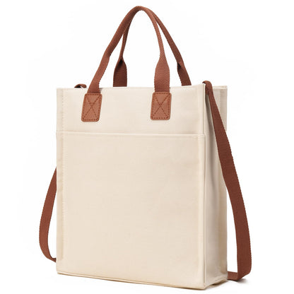 Small Tote Bags for Women Canvas Purses with Zipper Crossbody Mini Tote Satchel Hobo Work Beach Bag Shoulder Handbags