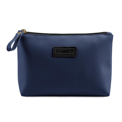 MAANGE Cosmetic Bags for Women Small Makeup Bag for Purse Pu Leather Makeup Pouch Travel Makeup Bag with Zipper Make Up Bag for Travelling
