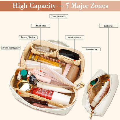 Initial Makeup Bag Personalized Gift for Women Teen Girls