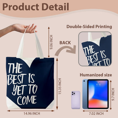 kunlisa You Can Do Hard Things Inspirational Tote Bag for Women, Boho Canvas Tote Bag