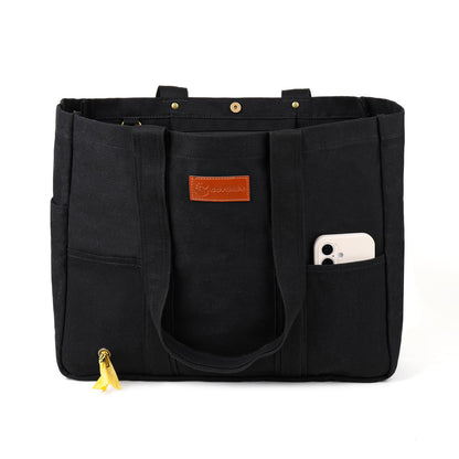 Large Canvas Tote Bag for Women,Casual Spacious Shoulder Bag