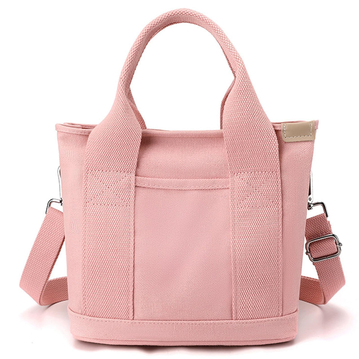 Small Tote Bags for Women Canvas Purses with Zipper Crossbody Mini Tote Satchel Hobo Work Beach Bag Shoulder Handbags