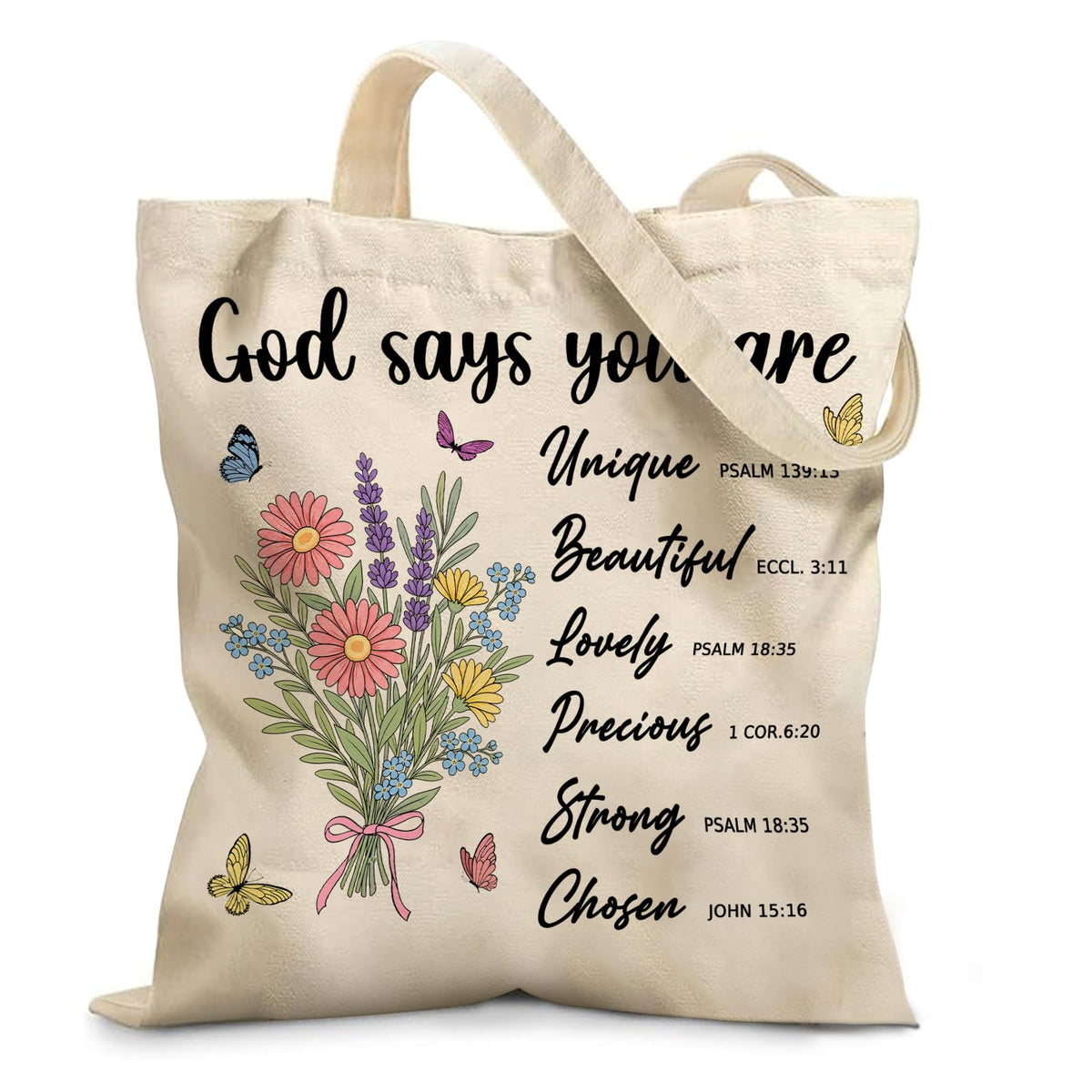 Aesthetic Canvas Tote Bag for Women - with Magnetic Snap Closure & Zipper Inner Pocket Reusable Bag for Shopping