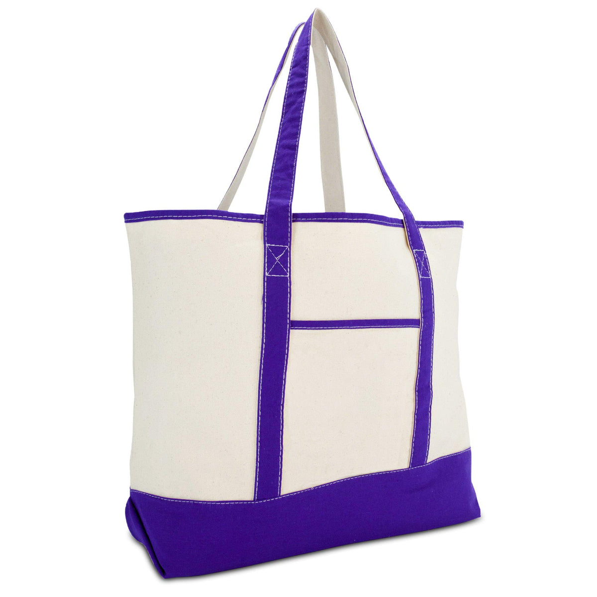 22" Open Top Heavy Duty Deluxe Tote Bag with Outer Pocket