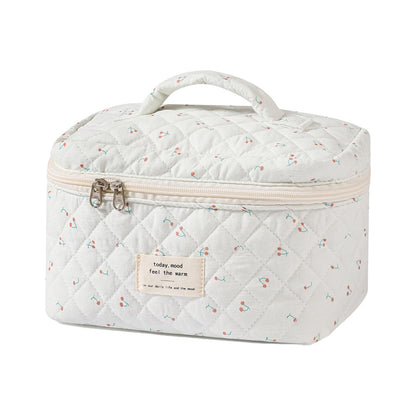 uekeboag Large Travel Quilted Makeup Bag for Women