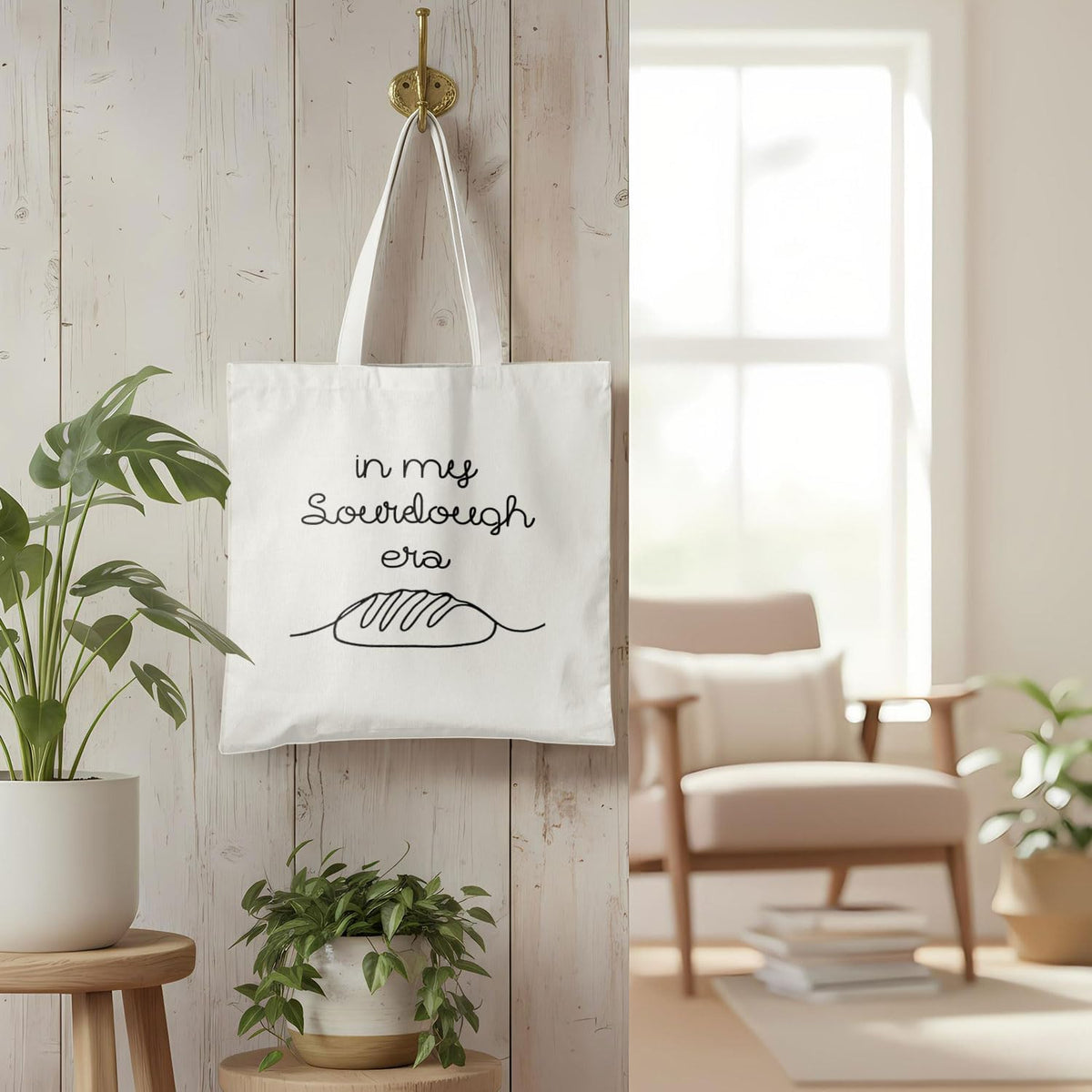 Sourdough Baking Tote Bag, Funny Bread Baker Gifts Canvas Tote Bags, Reusable Grocery Shopping Bag